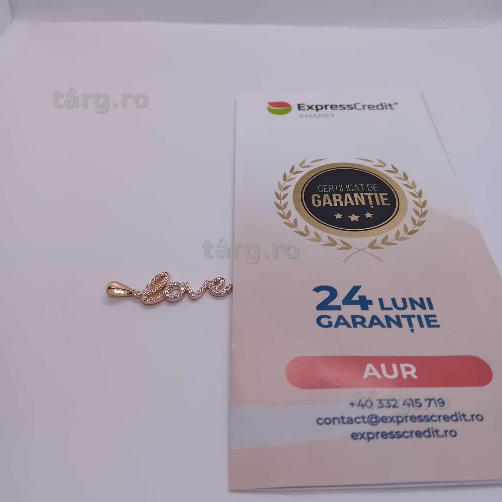 Pandantiv aur 14K 1.74g (Ag4 Dacia B.51023.2) Garantie 2 ani