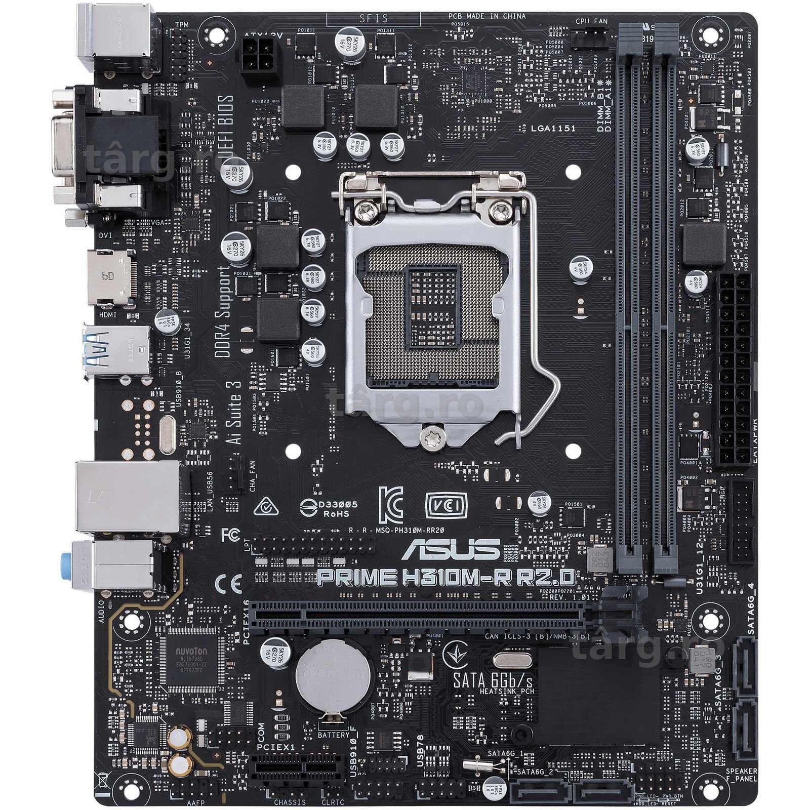 Placa de baza ASUS PRIME H310M-R R2.0 , socket 1151 v2