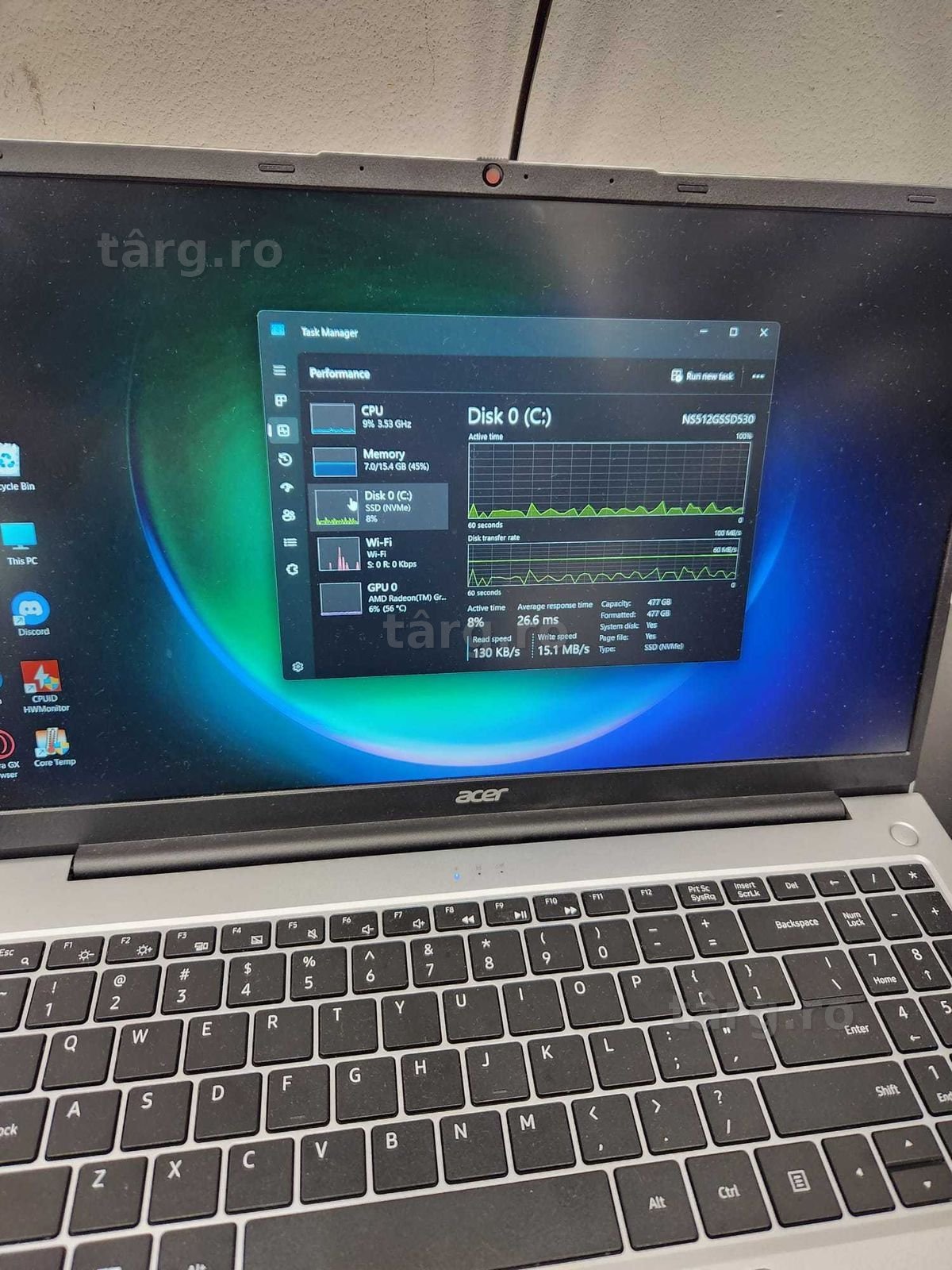 Hope Amanet P5   Laptop Acer Aspire Lite 15 /Ryzen 7   16gb/512 gb 3