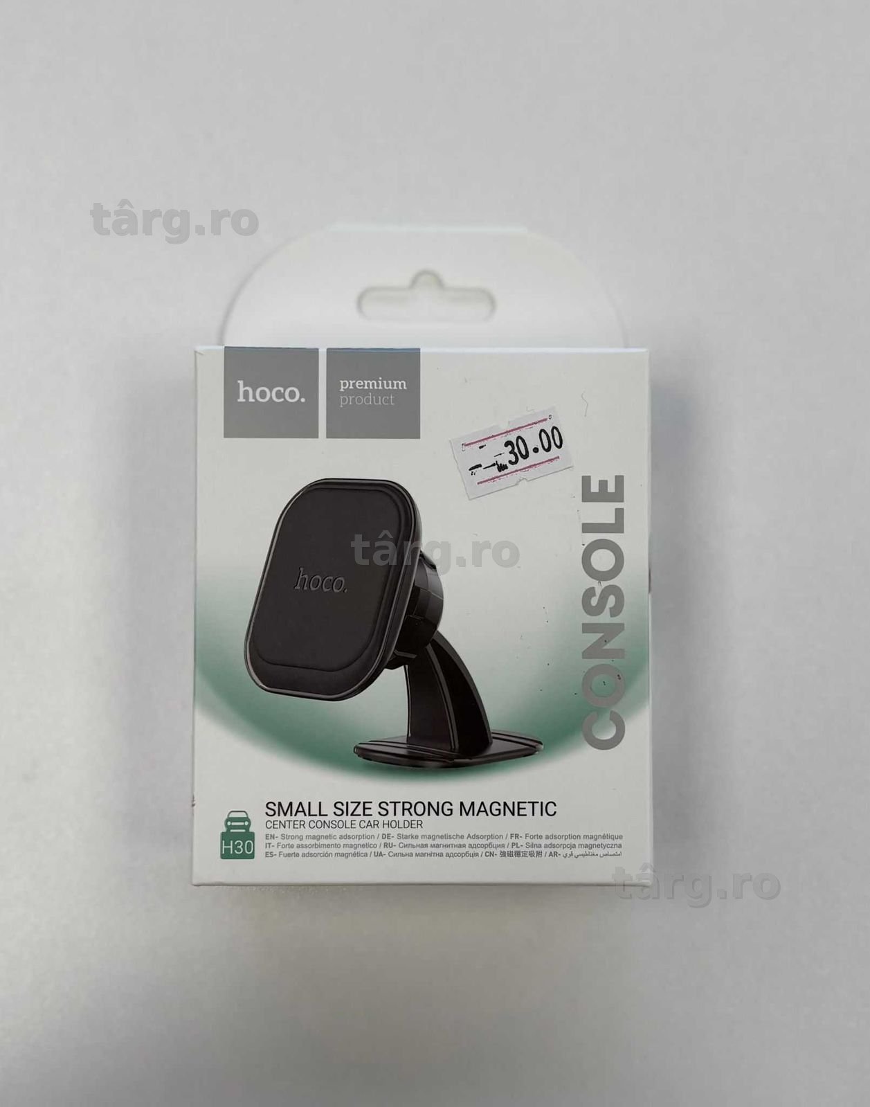 Suport Auto Hoco H30, Magnetic, montaj Bord, MiniSize, Black 2