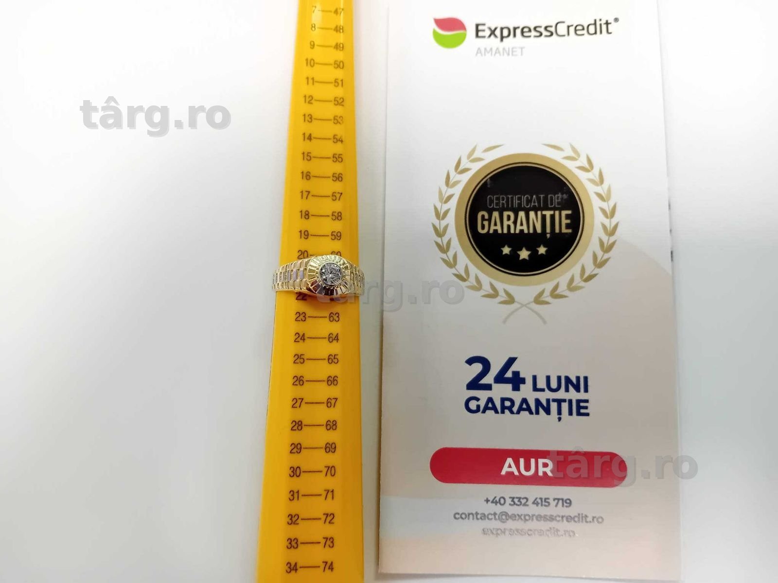 (Ag33) Inel Aur 14K/Garantie 2 ani 3