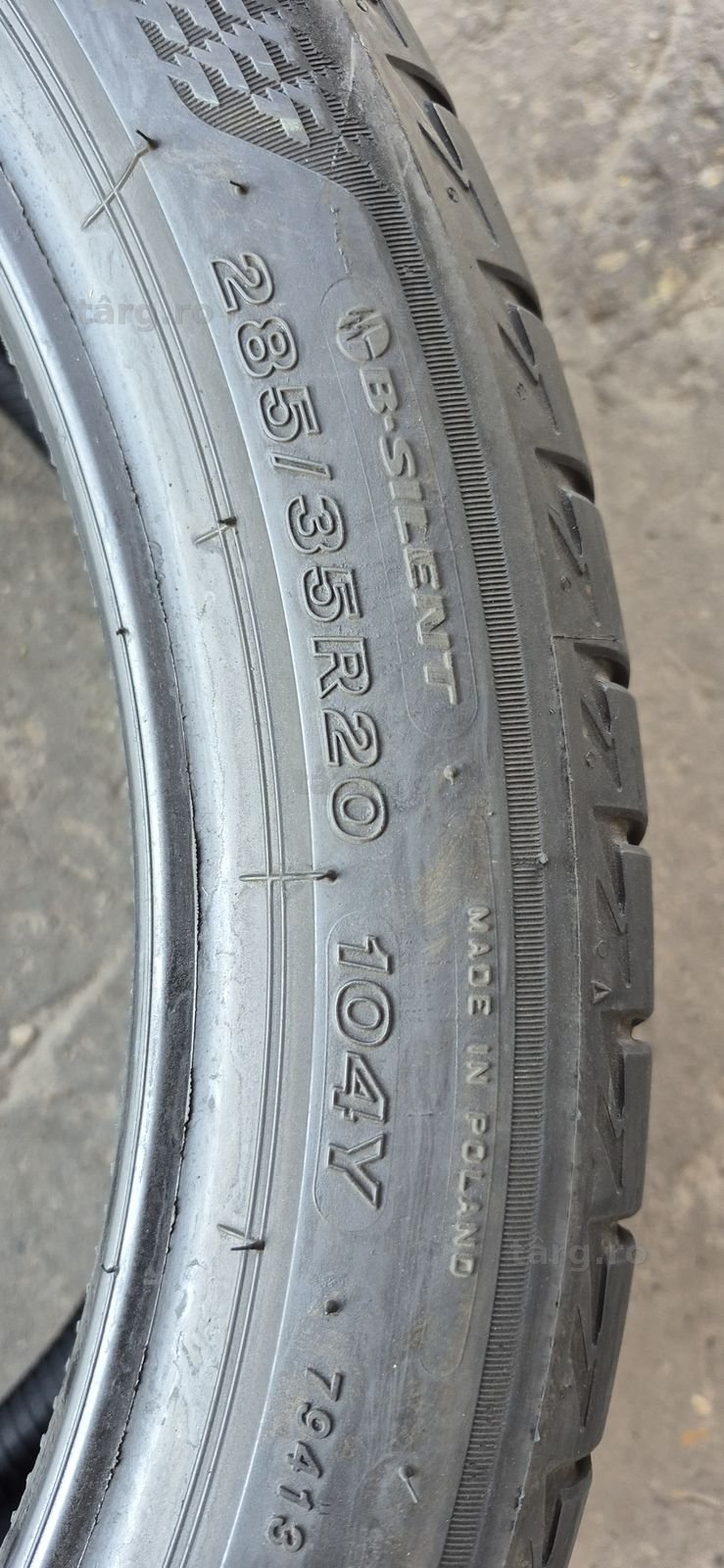 2 anvelope vara Bridgestone 285/35/20,dot 2022.Pretul este pe bucata. 5