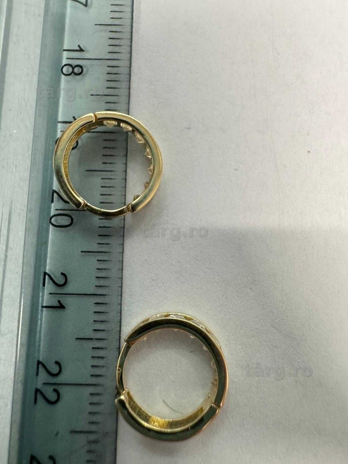 Cercei din aur 14k (69834.1/ 10 Pacurari 1) garantie 2 ani! 5
