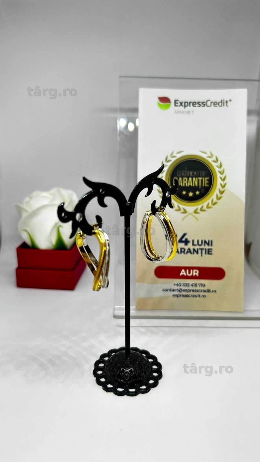 Cercei Aur 18K 3.30g (AG1 Alexandru b54363) - Garantie 2 ani! 2
