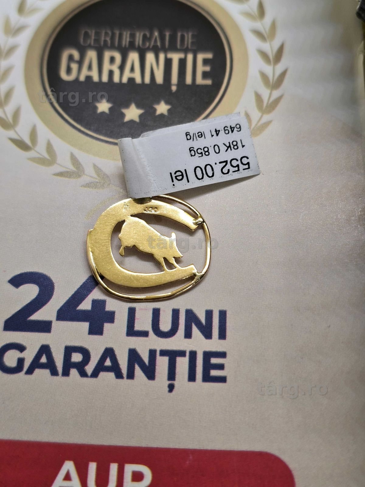 Pandantiv de aur 18k (Ag29 Siraj b.34263.1) Garantie 2 ani 3