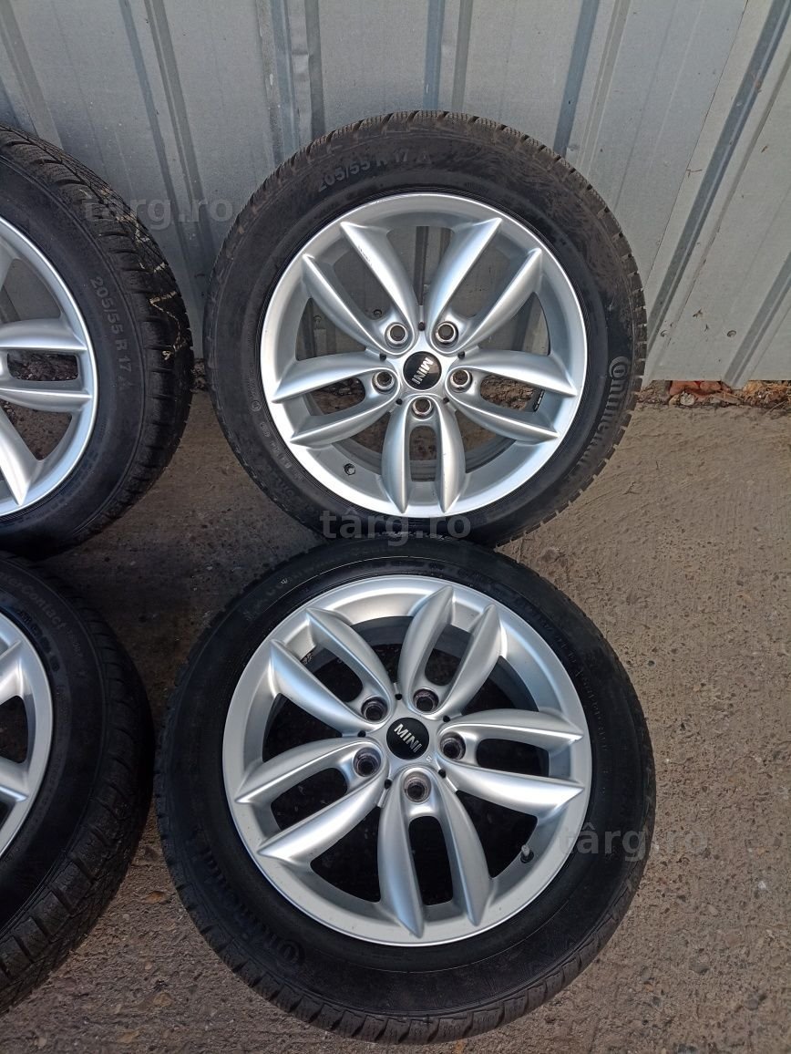4 jante originale Mini R17 echipate de iarna Continental 205/55 R17 3