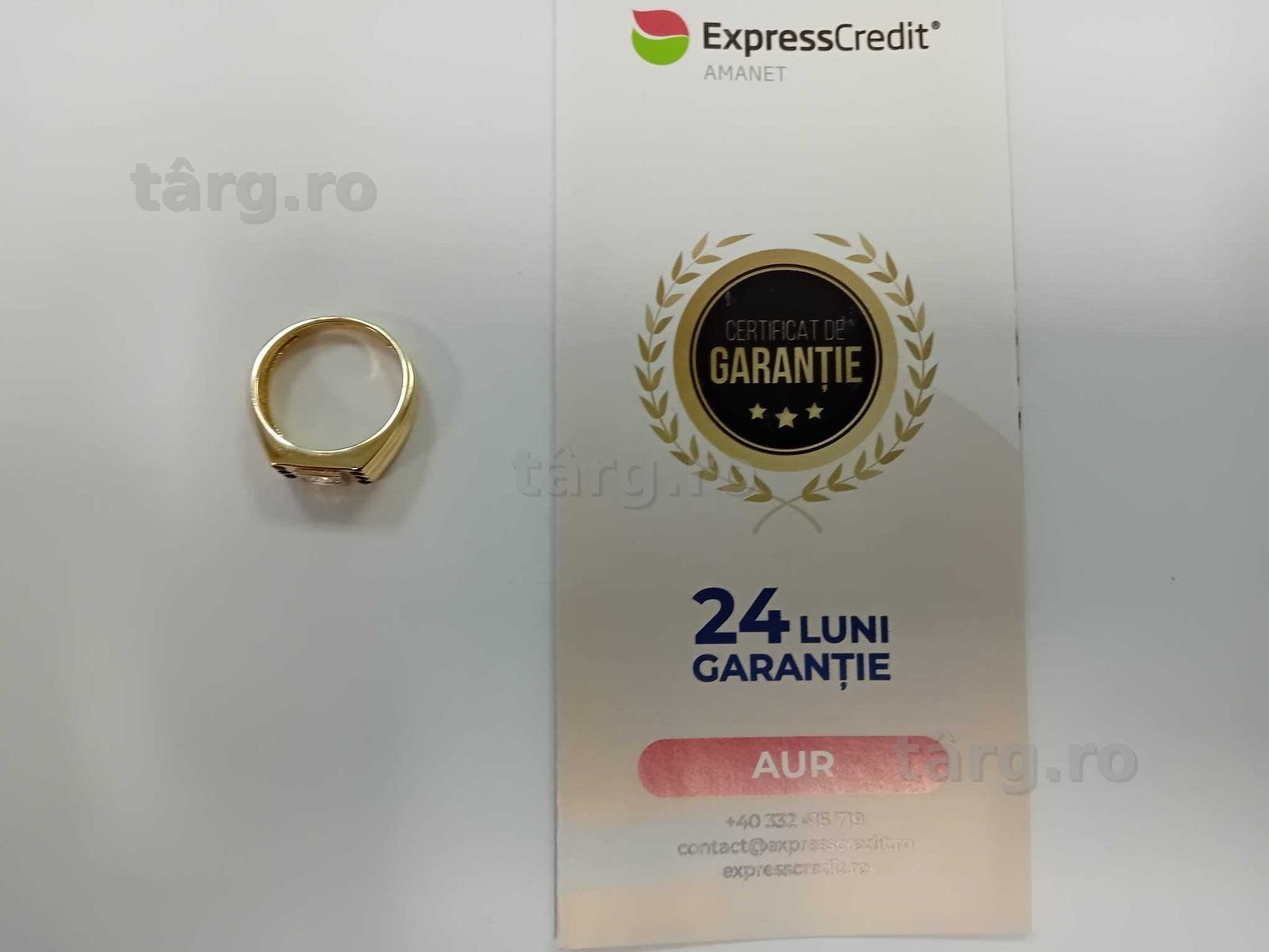 (Ag33) Inel Aur 14K/Garantie 2 ani 2