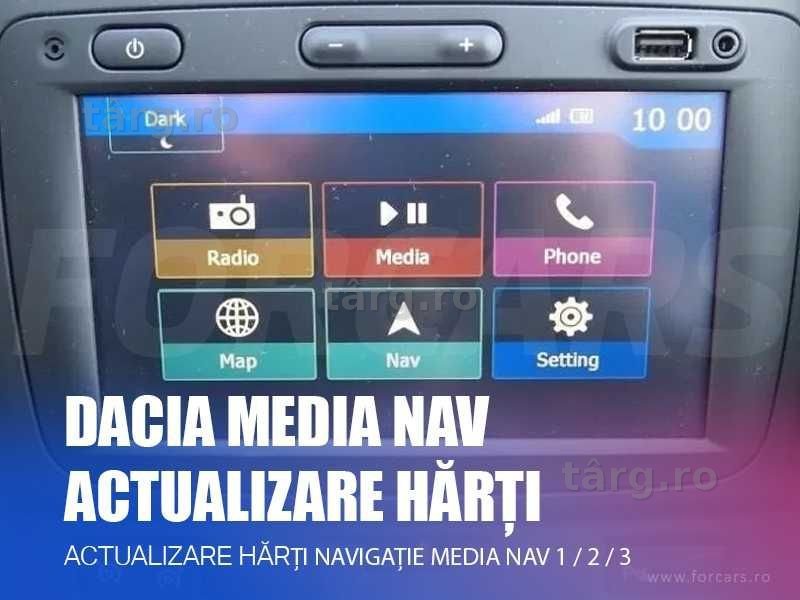 Hărți navigație Dacia 2026 MediaNav Duster Logan Lodgy Sandero