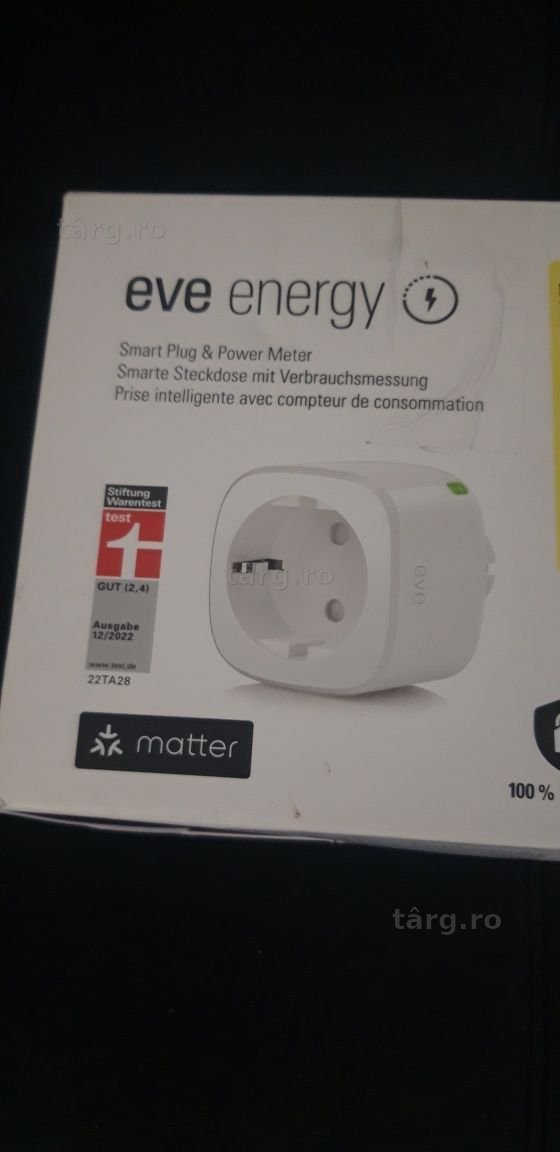Priza inteligenta cu masurare a consumului, programe integrate si tehnologie Apple HomeKit:
