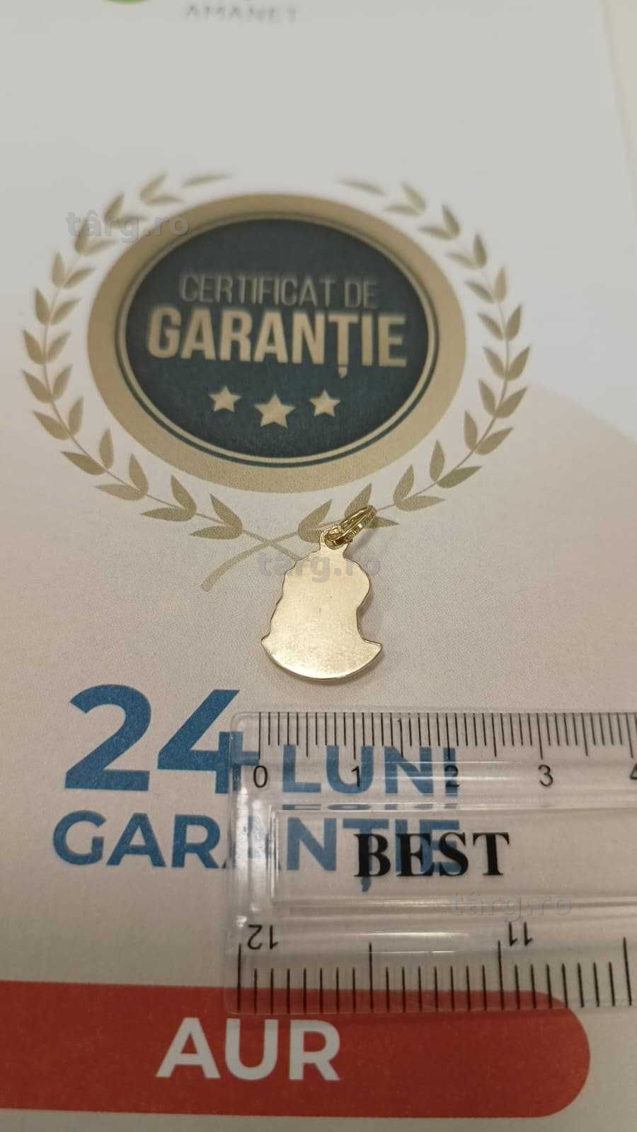 [AG24 Harlau B.45818.1] Pandantiv aur 14k 1.26gr - Garantie 2 ani! 4