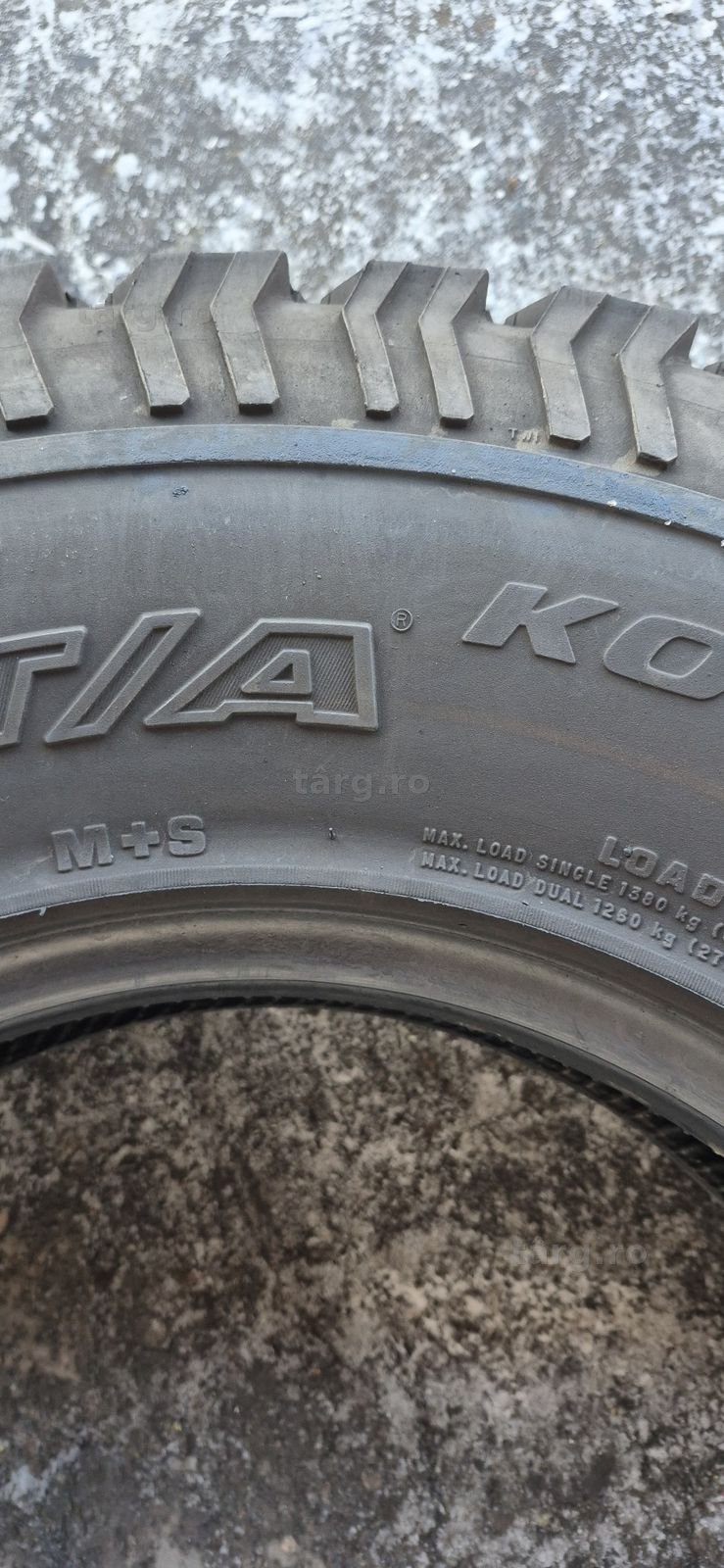 4 anvelope M+S All-Terrain  BF Goodrich 235/85/16.Pretul este pe buc. 7
