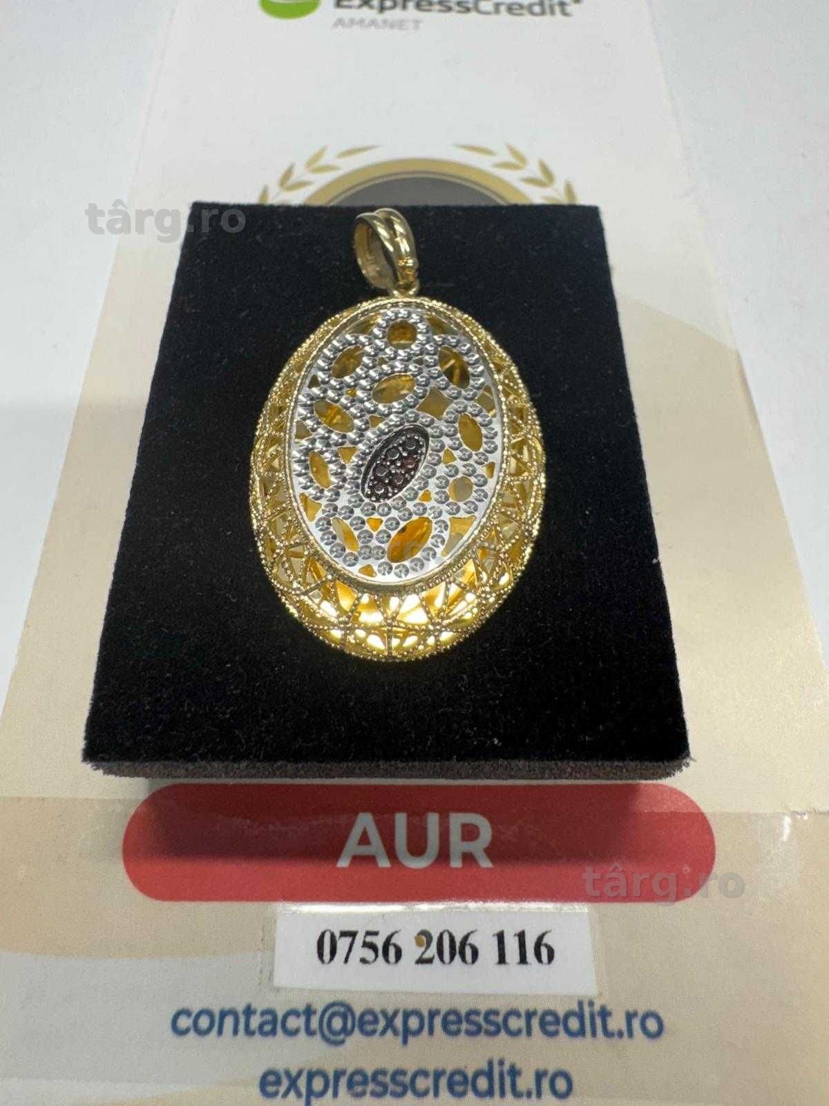 Medalion din aur 14k (69074.12/ 10 Pacurari 1) Garantie 2 ani!