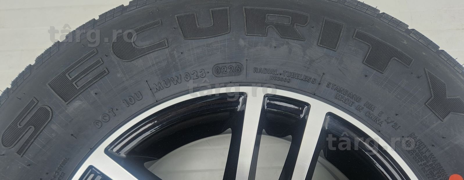 Roata completa 185R14C Anvelopa Security pe Janta aliaj 5.5Jx14 5 prez 6