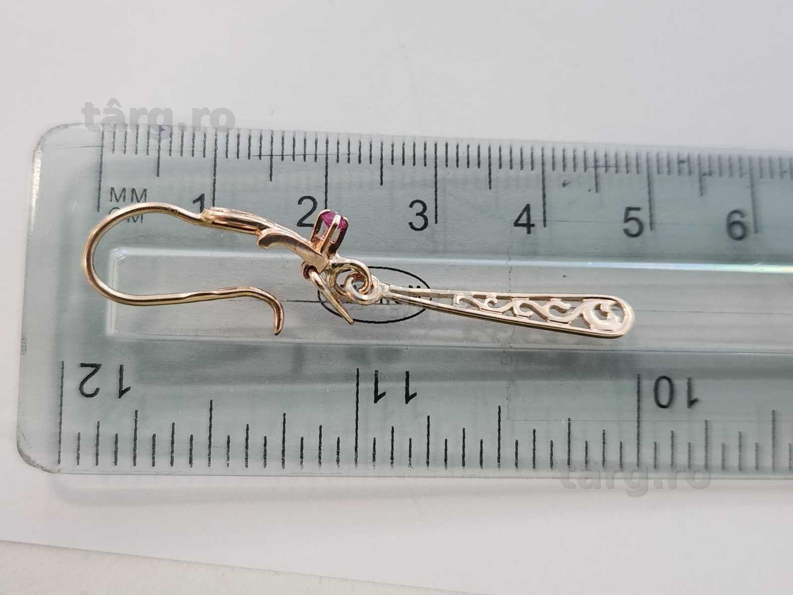 Cercei aur, 14k, 3.22g (b 68914.3 Ag2 Tudor) 3