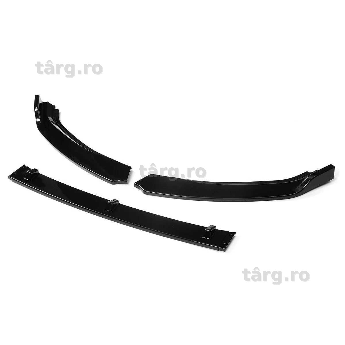 Prelungire Extensie Lip Bara Fata Volkswagen Golf 7 / 7.5 Negru Lucios