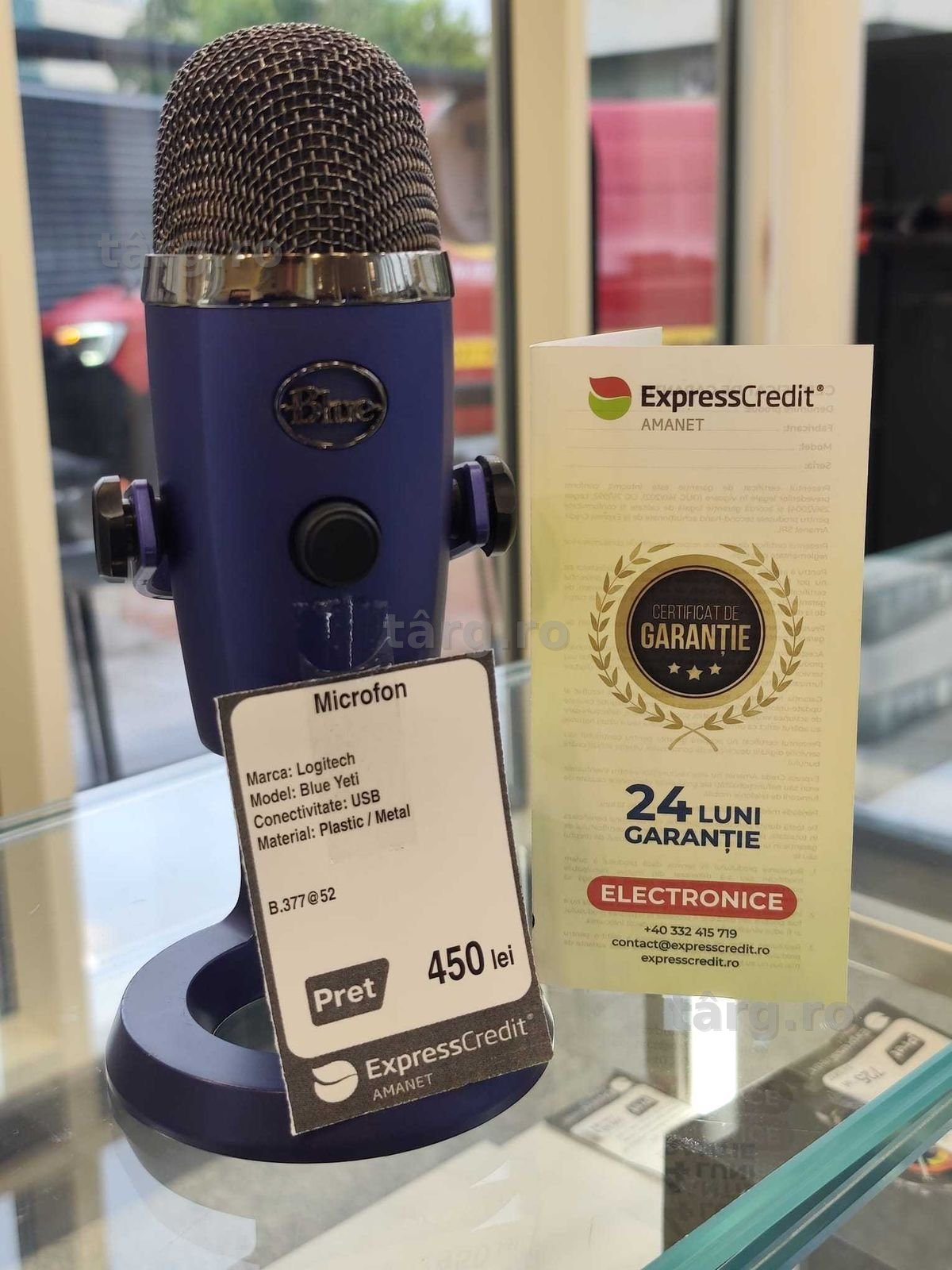 Microfon Logitech Blue Yeti (Iulius Mall)(B-377) Garantie 2 ani!