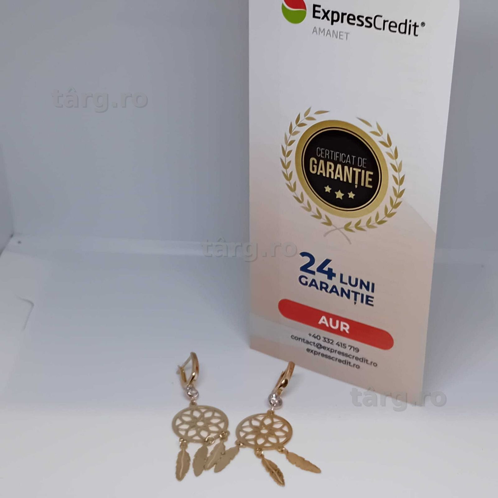 Cercei Aur 14K 5.01g (Ag4 Dacia B.52015.2) Garantie 2 ani