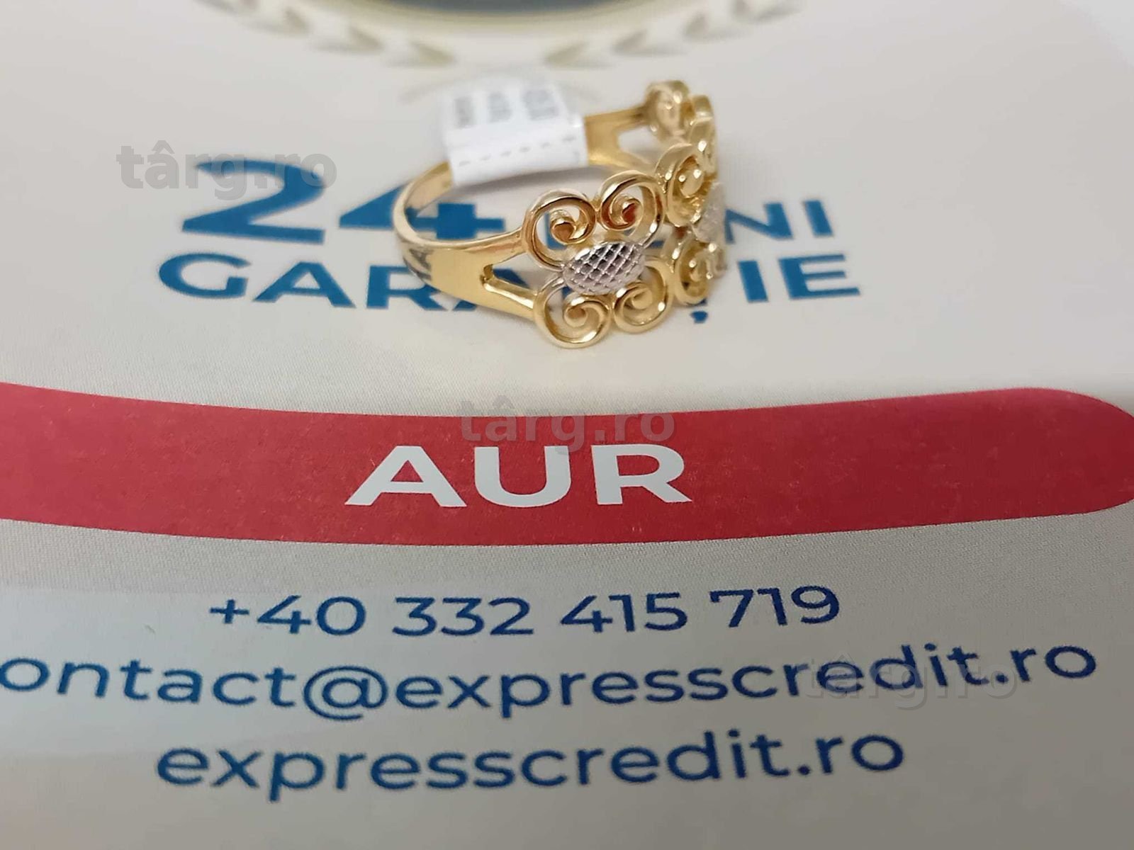 Inel aur 14k[Tomesti-b:33212]-Garantie 2 ani! 4