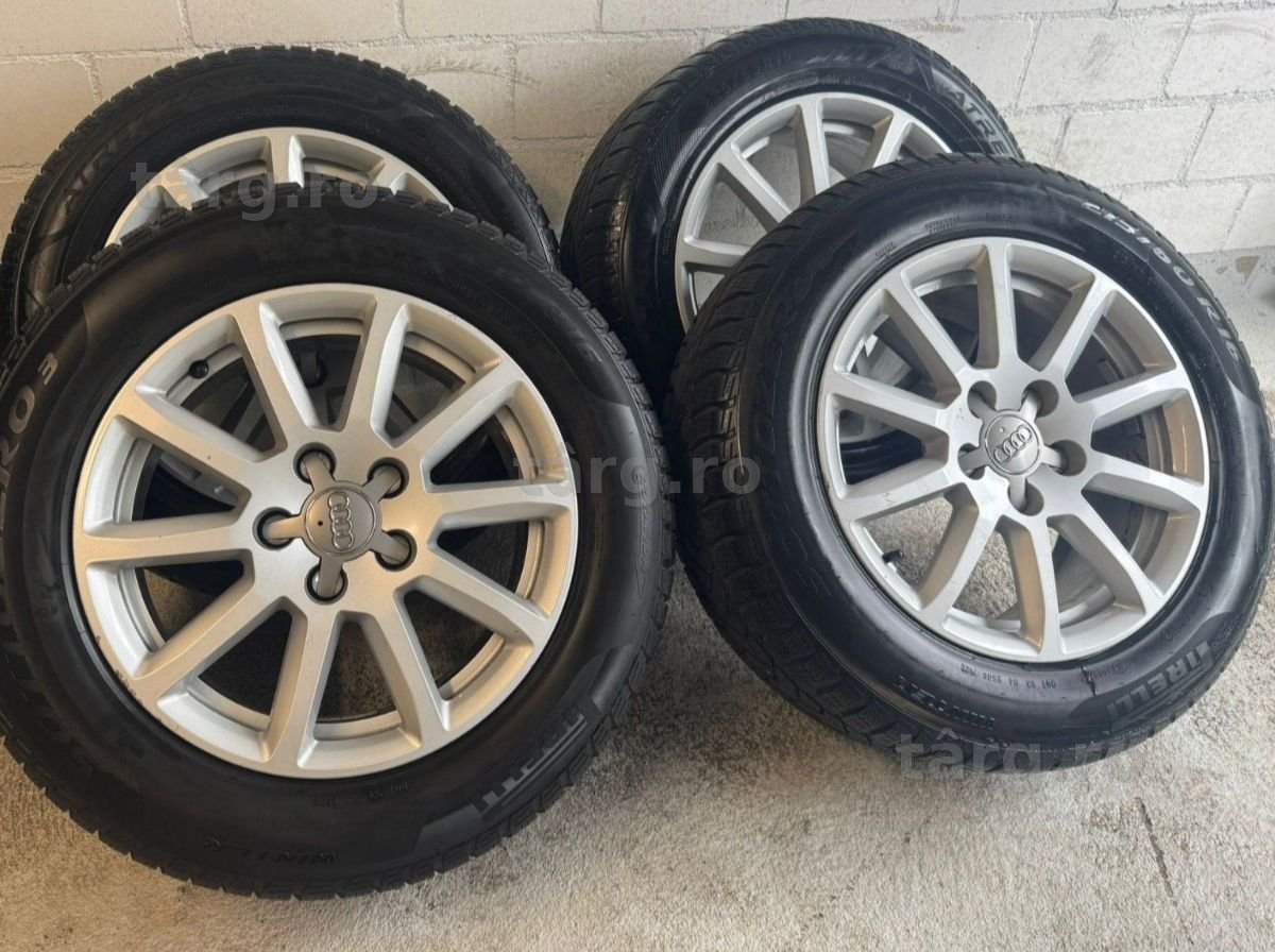Jante 16  originale Audi  + cauciucuri Michelin de vara  225. 55 R16.