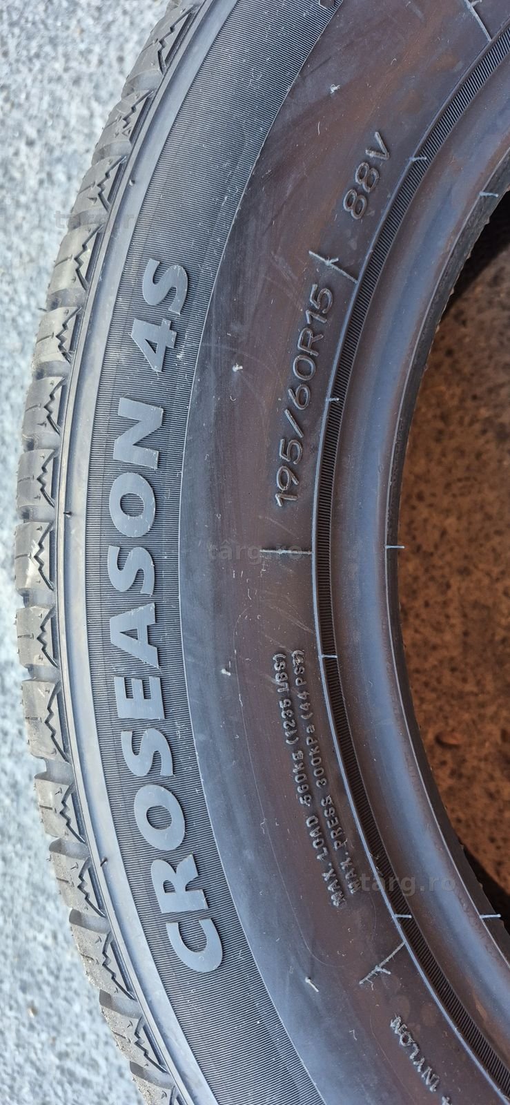 4 anvelope M+S noi Tercelo 195/60/15,dot 2025.Pretul este pe bucata. 5