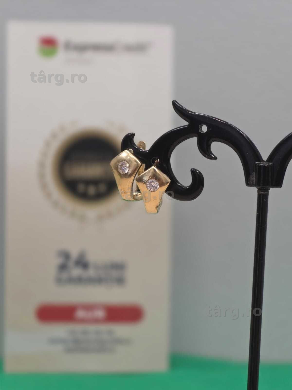 Cercei aur 14K 2.97g [Ag45 Bacau1 B.27862.2.32]