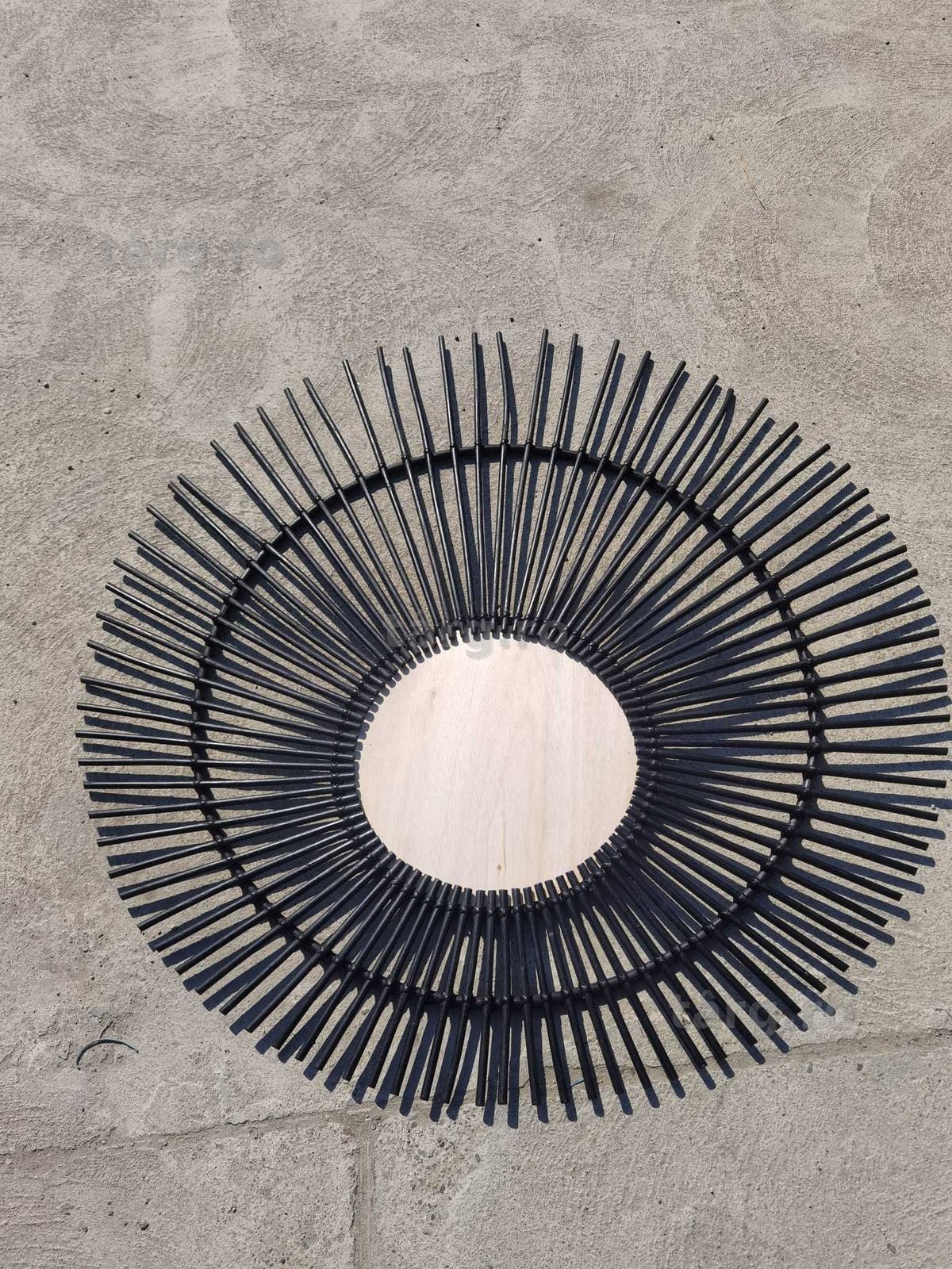 Piesa decorativa pentru perete din ratan, Sun Versmissen, 120 cm