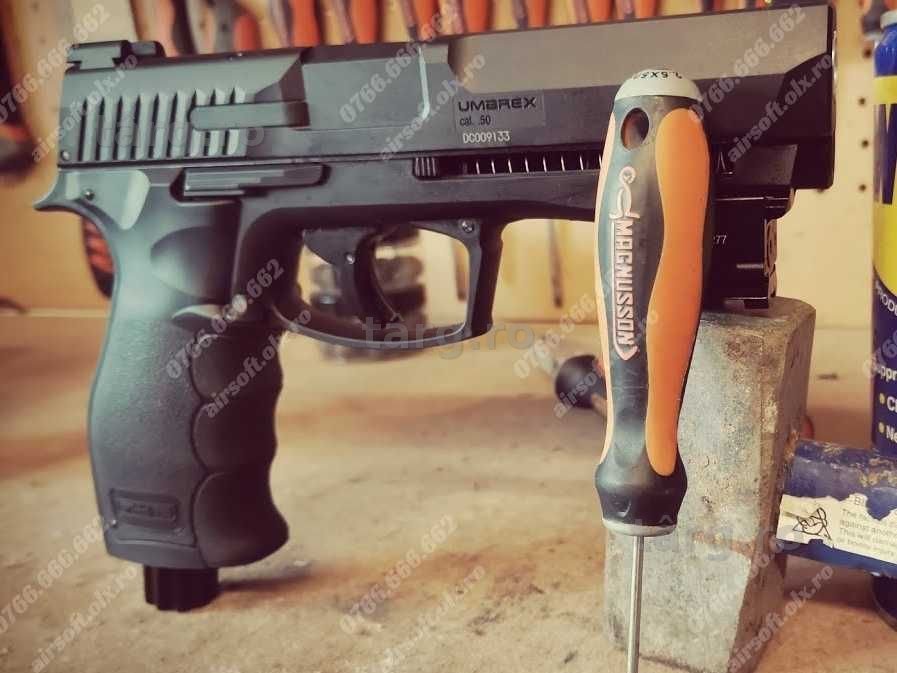 SUPER PISTOL (Cu Bile Cauciuc) ~ Glock ~ CO2 Ultra PUTERNIC Airsoft