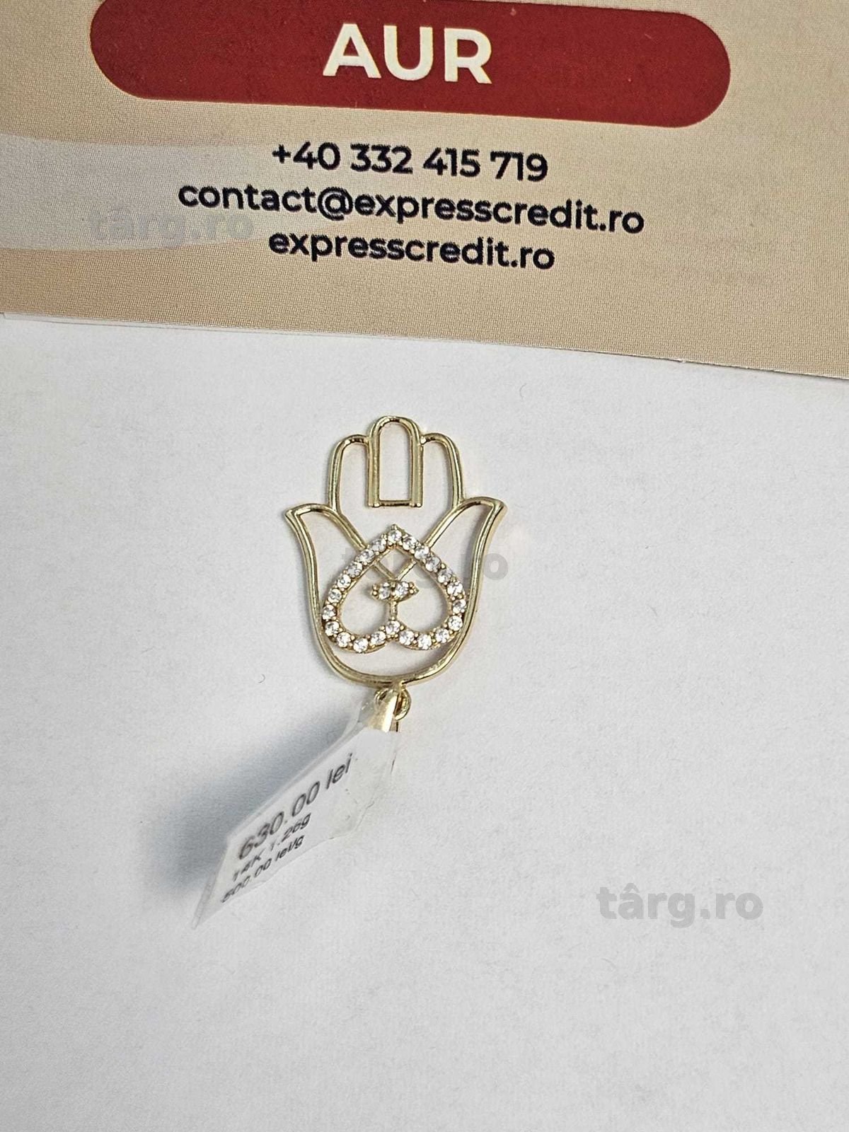 Pandantiv de aur 14k (Ag29 Siraj b.34325.1) Garantie 2 ani 3