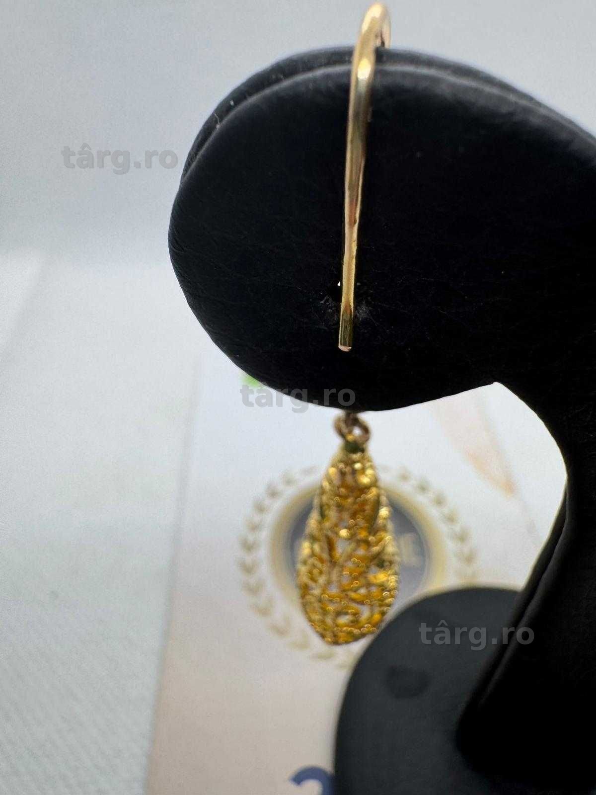 Cercei din aur 14k (69576.1/ 10 Pacurari 1) Garantie 2 ani! 5