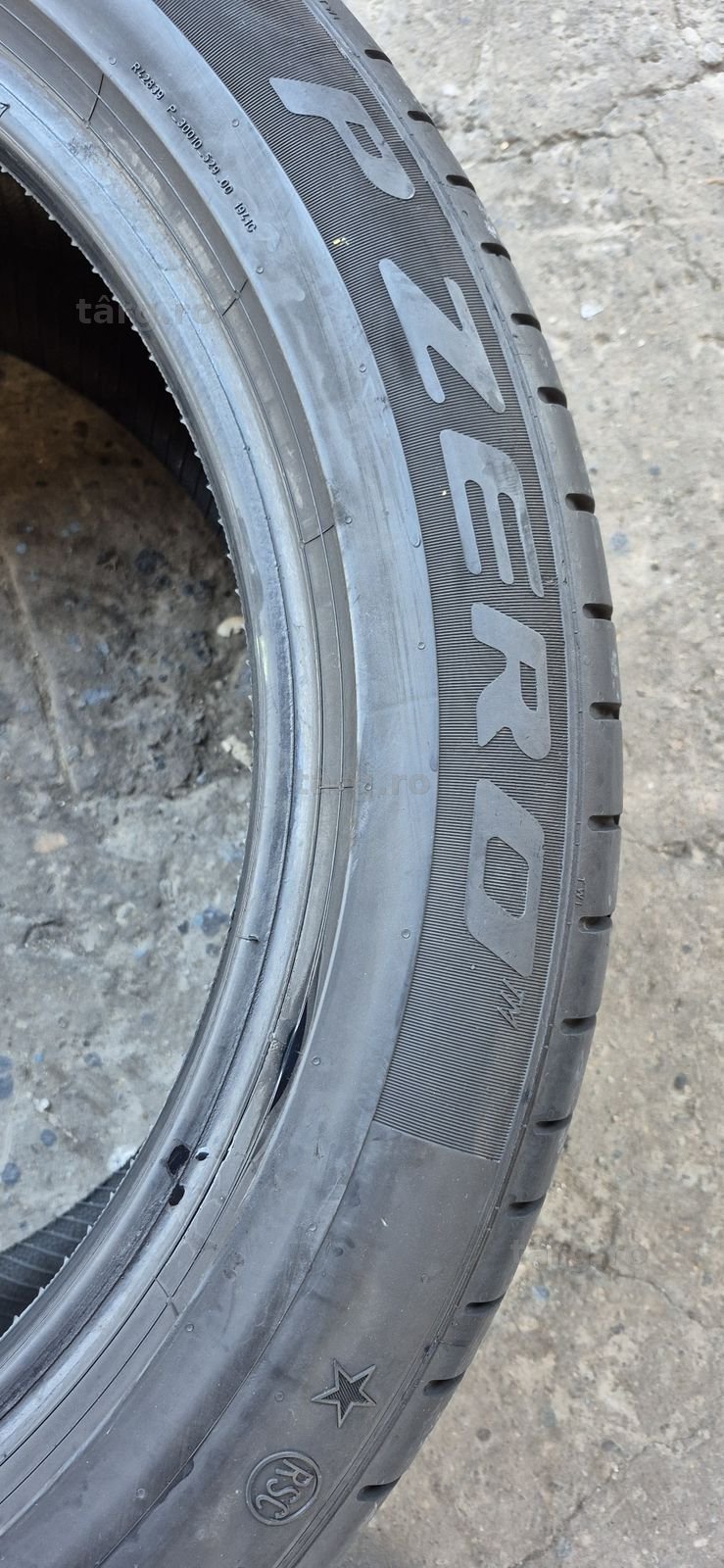 2 anvelope vara runflat Pirelli 305/40/20,dot 2021.Pret/bucata 4
