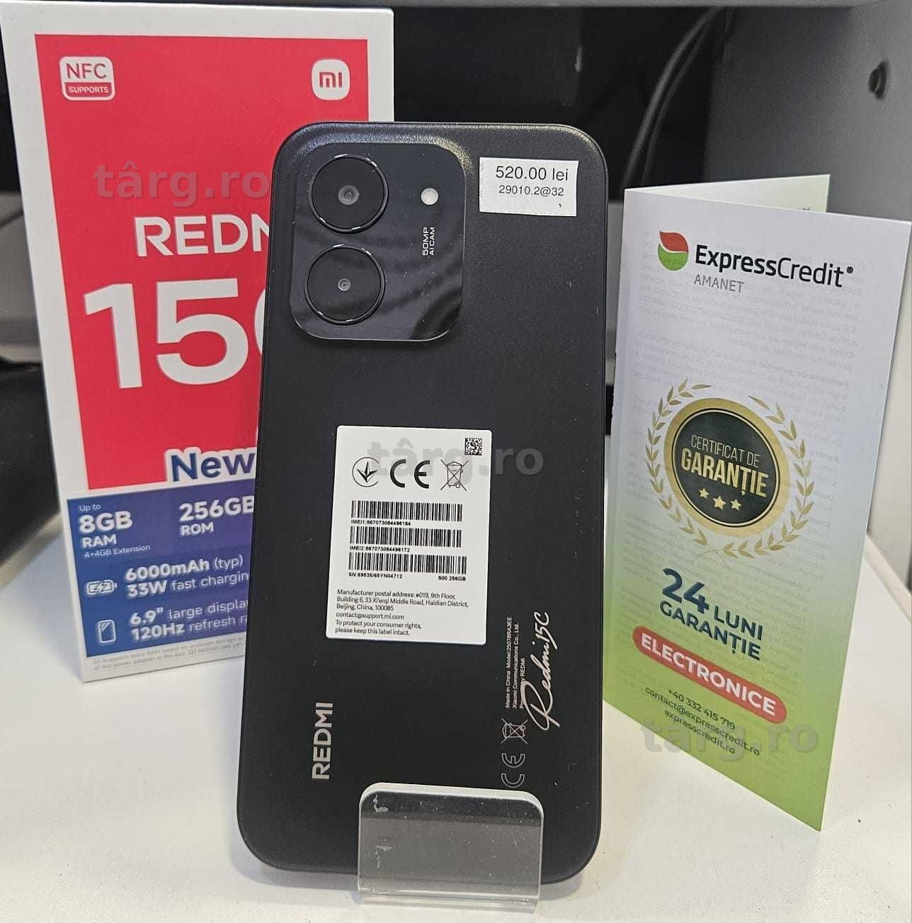 Telefon Redmi 15C (AG32 B29010.2) 2 ANI GARANTIE! *NOU* 2