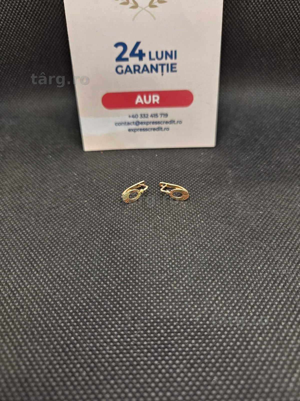 Cercei aur 14K 1.67g (49991 Ag11 Piata Nicolina) Garantie 2 ani!