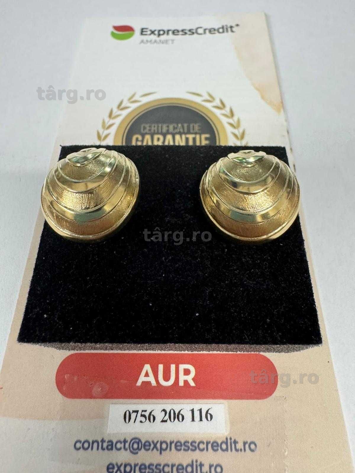 Cercei din aur 14k (69300.1/ 10 Pacurari 1) Garantie 2ani!