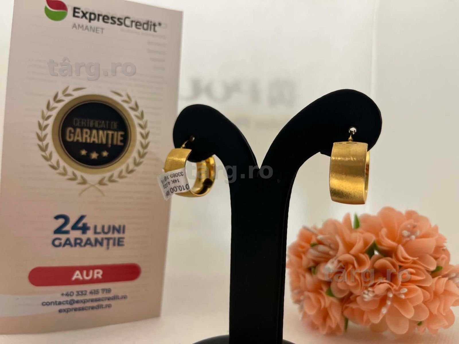 Cercei Aur 14k 4.02g (AG16 Moldova b33089)-Garantie 2 ani!