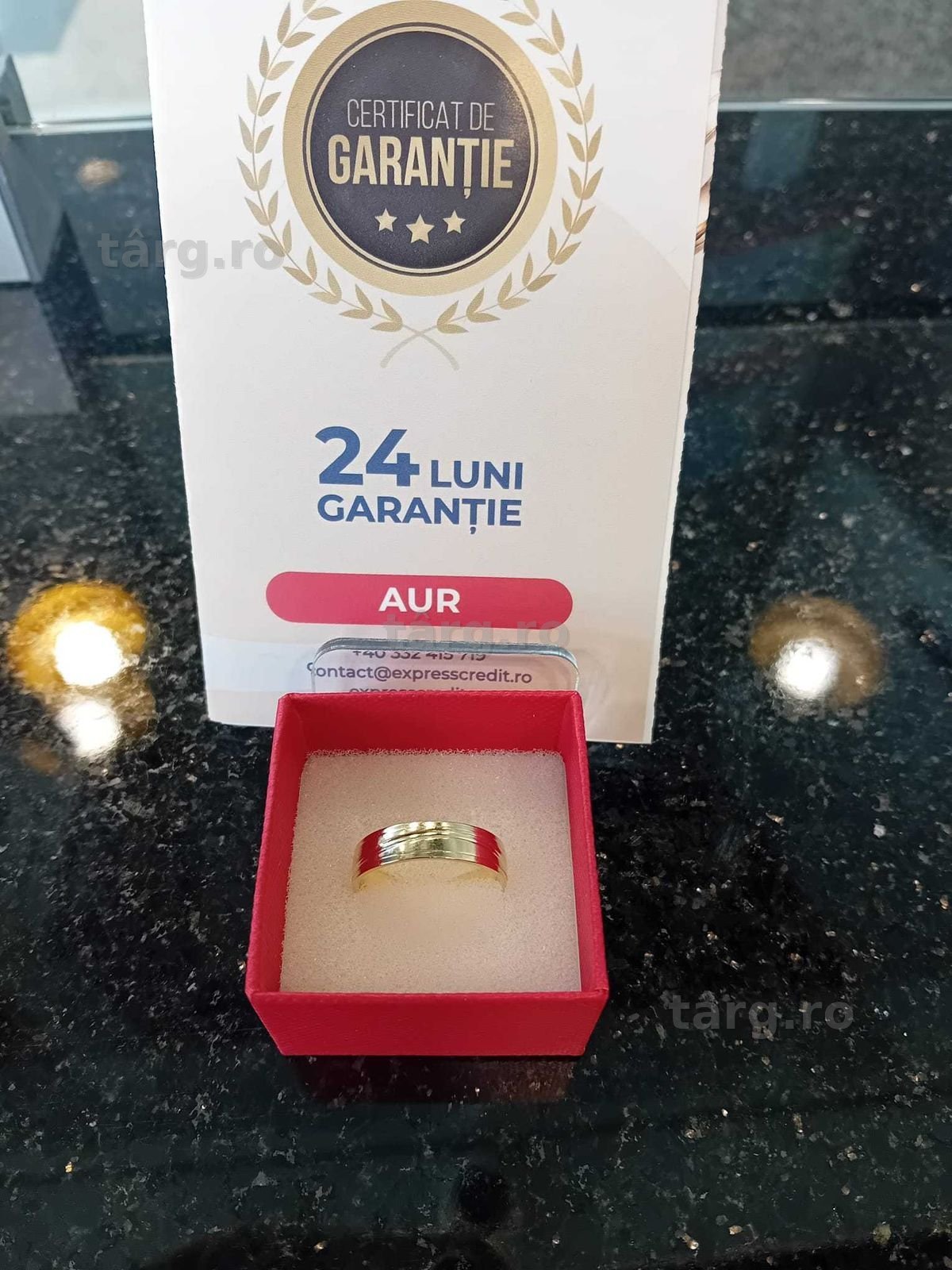 Inel aur 14K 3.69g 18/56 (Iulius Mall)(B-424) Garantie 2 ani!