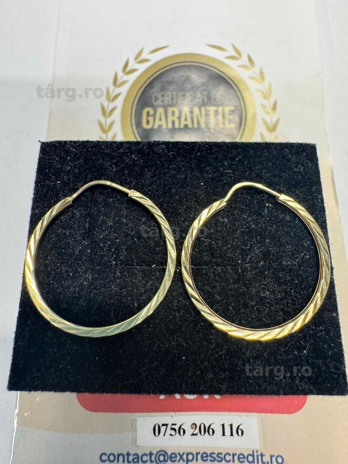 Cercei din aur 14k (69315.1/ 10 Pacurari 1) Garantie 2 ani! 2
