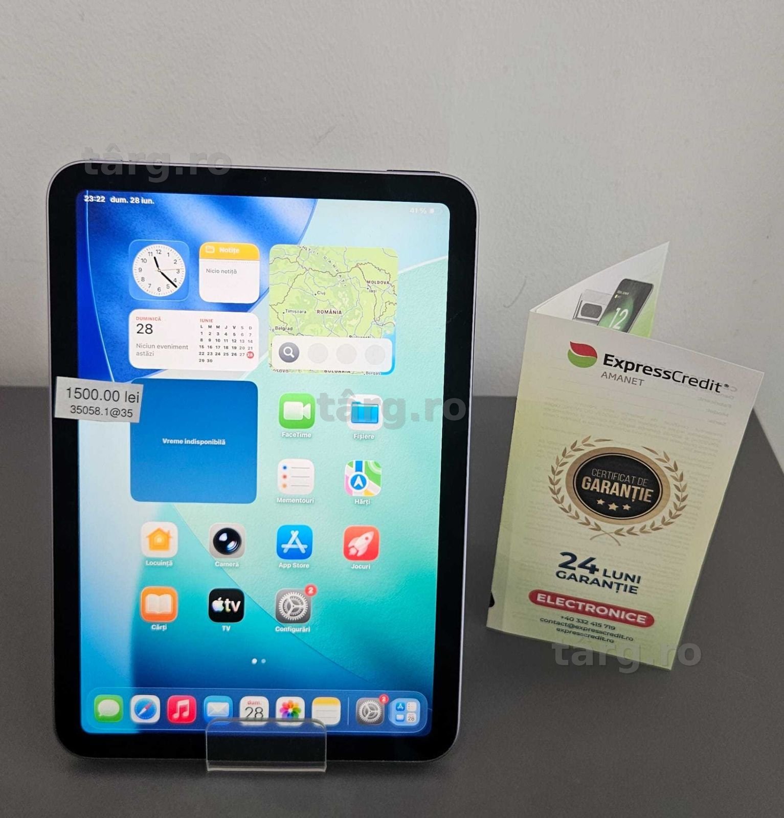 Tableta Apple A2567 iPad mini (AG35 B:35058.1) Garantie 2 Ani !