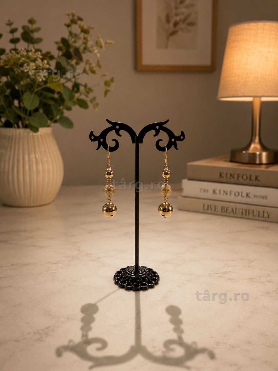 Cercei aur 14K 7.20g ( Galata B7840 ) - Garantie 2 ani!