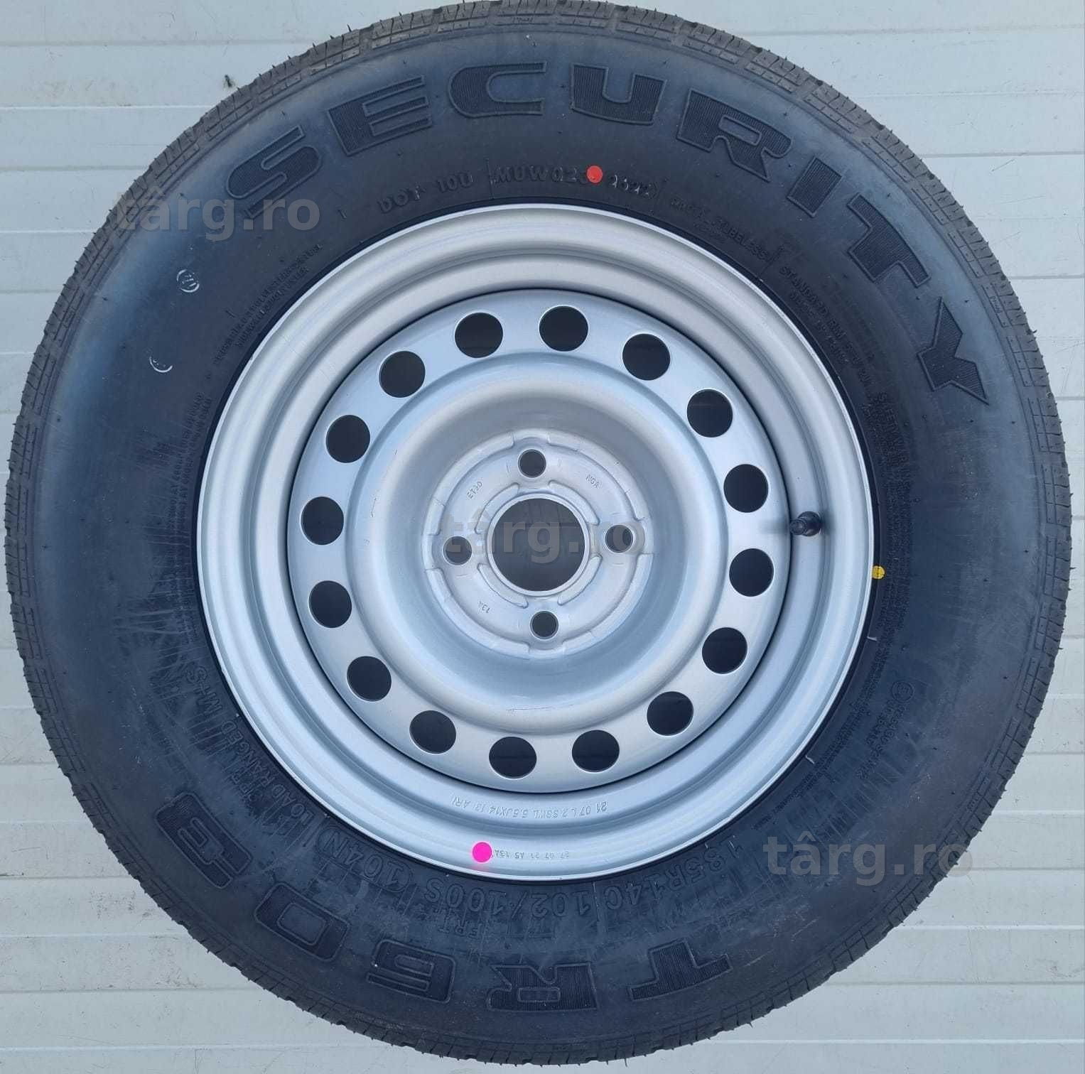 Roata 185 R14C, 102S, Anvelopa Security pe Janta 5.5Jx14