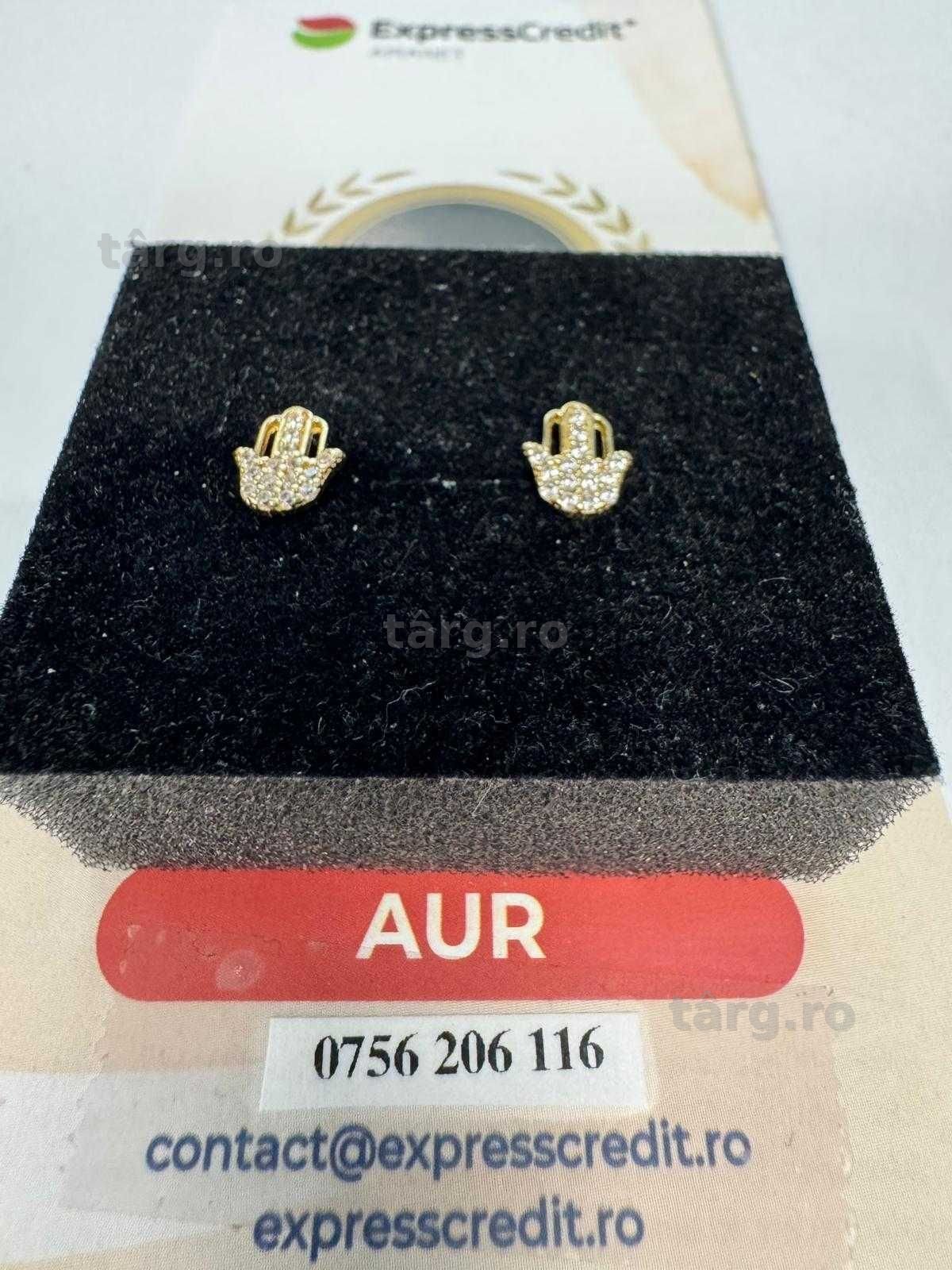 Cercei din aur 14k (70020.1/ 10 Pacurari 1) garantie 2 ani!