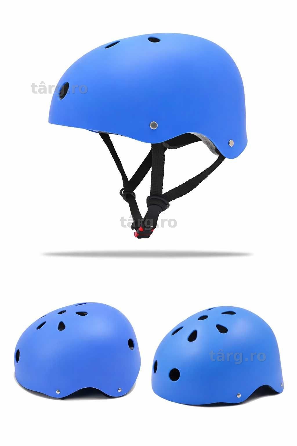 Casca protectie Bicicleta/Trotineta, Ultra Usoara, Marime reglabila, Albastru 4