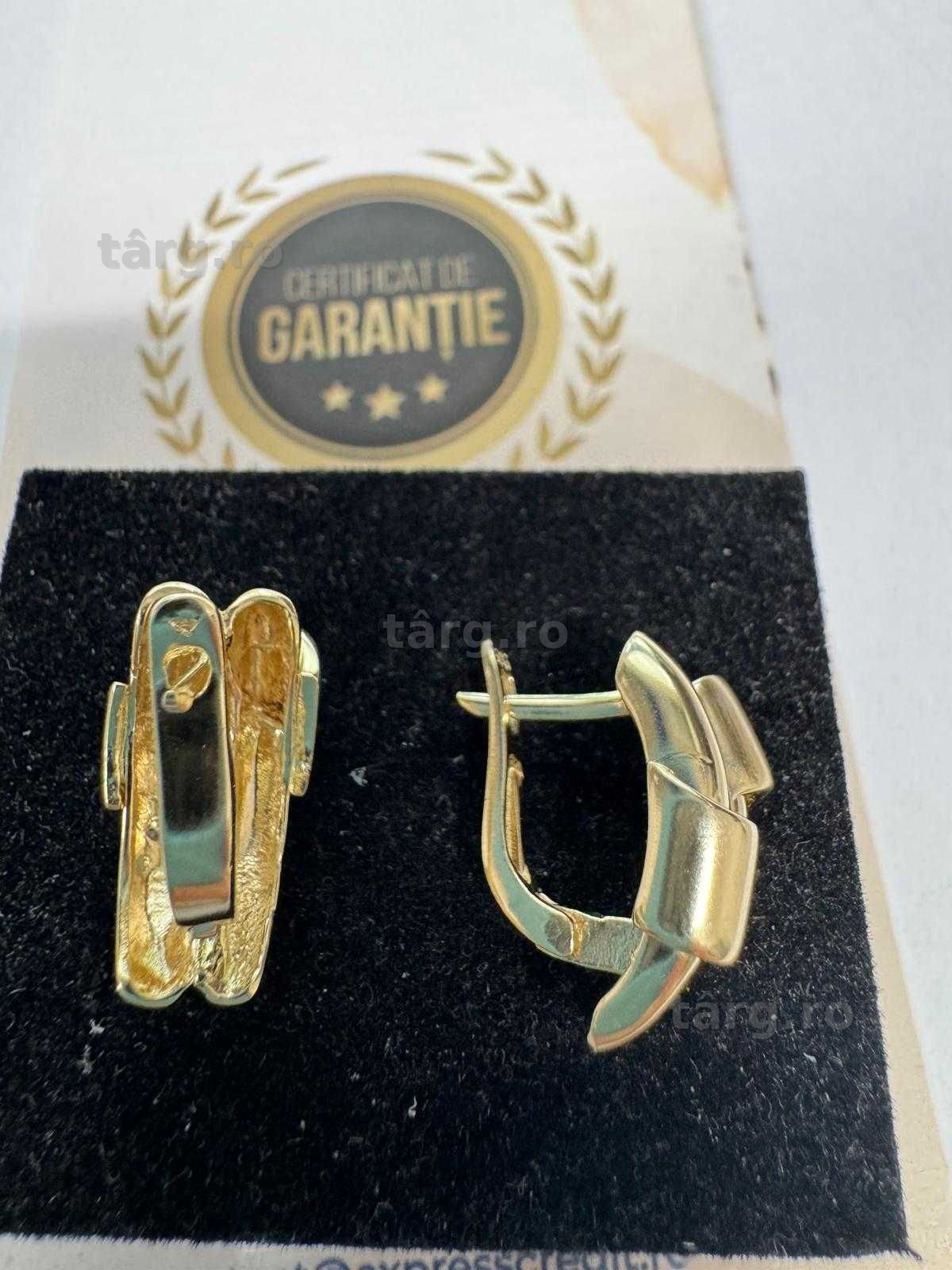 Cercei din aur 14k (70024.1/ 10 Pacurari 1) garantie 2 ani! 4