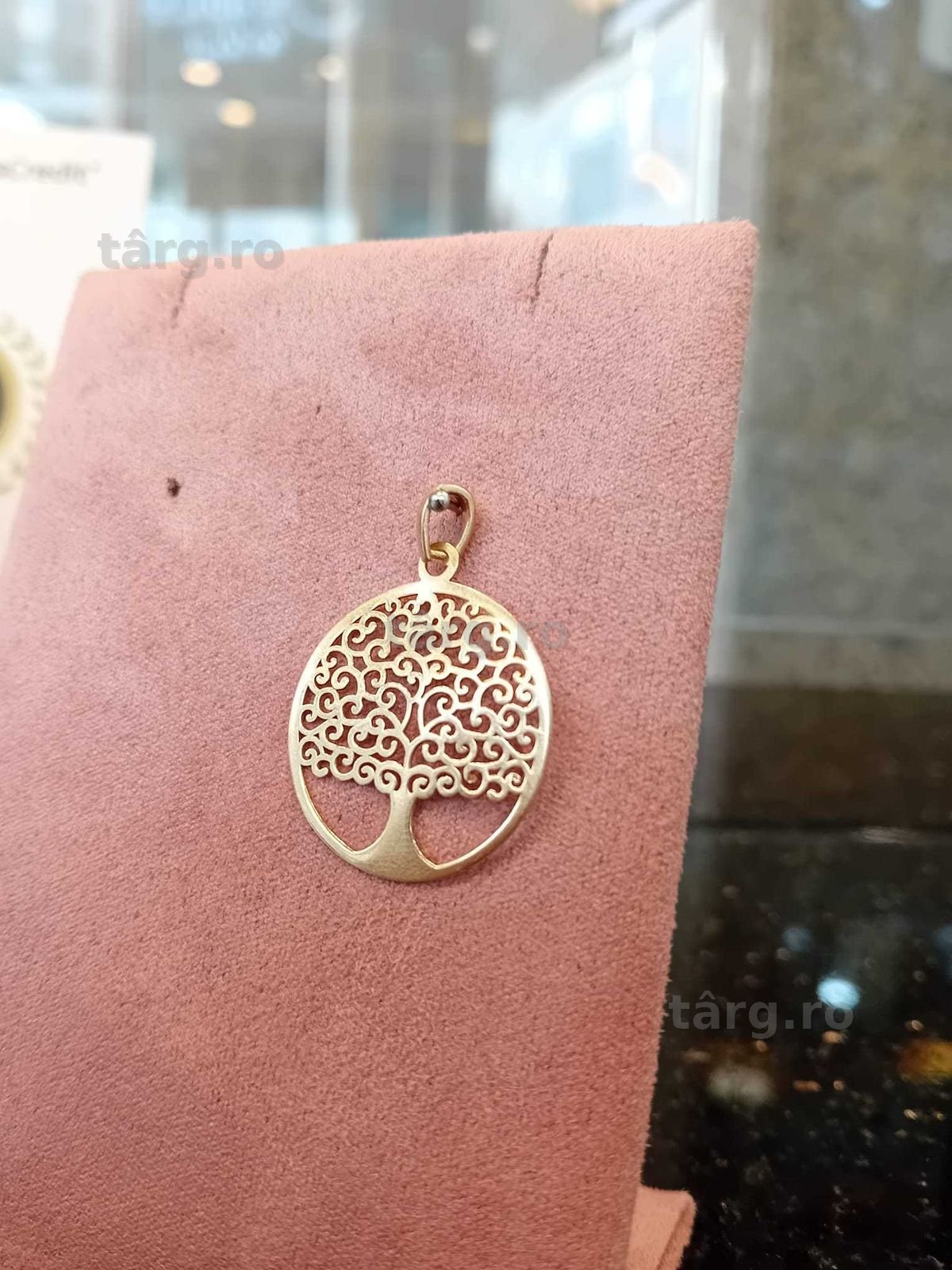 Medalion "Copacul vietii" aur 14k 1.47g (Iulius Mall)(B-460.4) Garantie 2 ani! 2