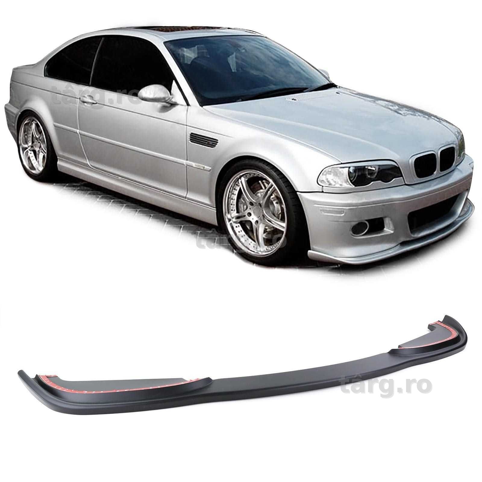 Prelungire splitter bara BMW E46 M3 Design negru lucios