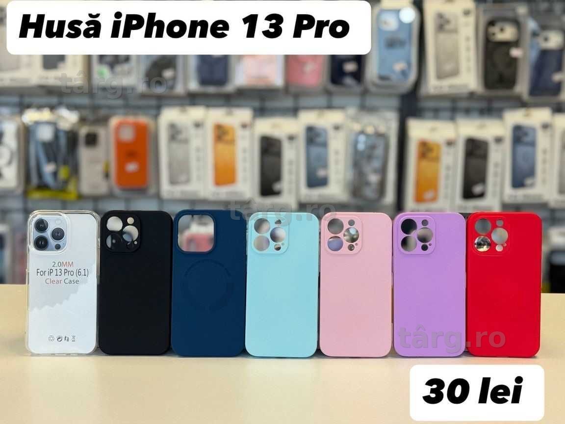 Husa silicon, folie, cablu, incarcator iPhone 13 Pro