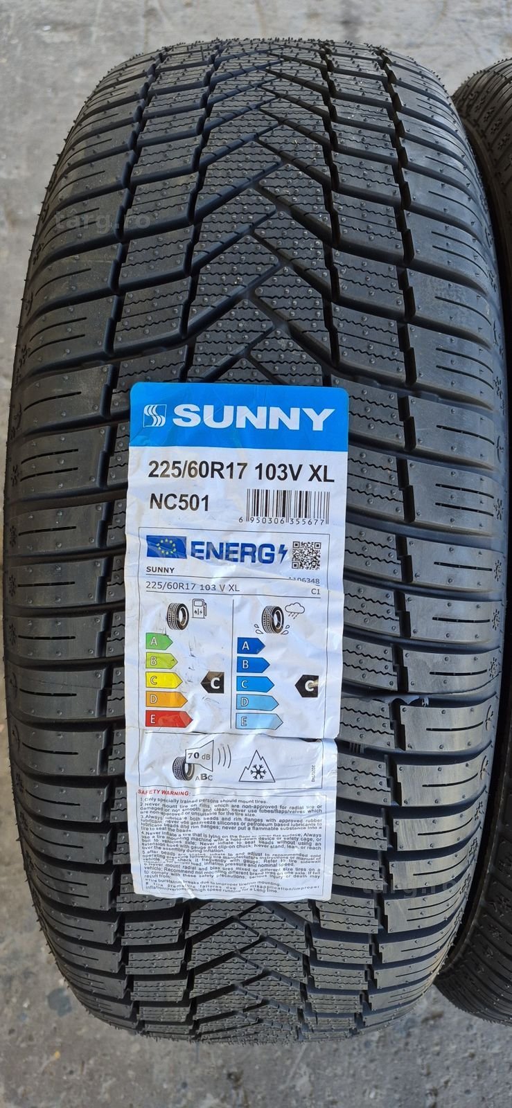 4 anvelope M+S noi Sunny 225/60/17,dot 2025.Pretul este pe bucata. 3