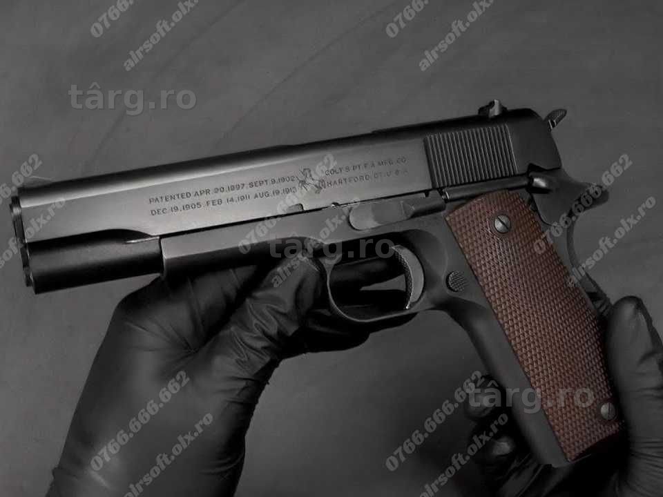 CEL MAI BUN PISTOL!! Colt CO2 Cu Aer Comprimat MODIFICAT Airsoft Pusca