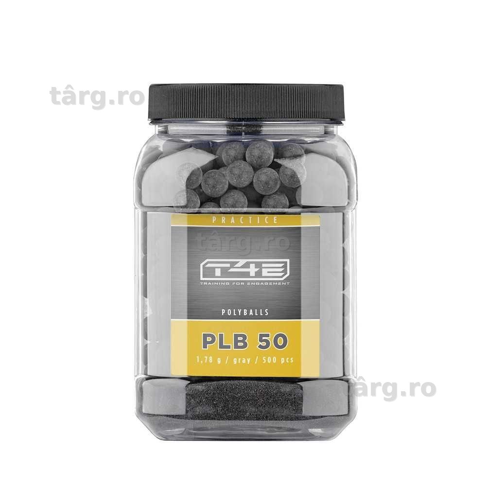 Bile cauciuc KAL.50  1.78gr - 500 buc paintball grey T4E Umarex