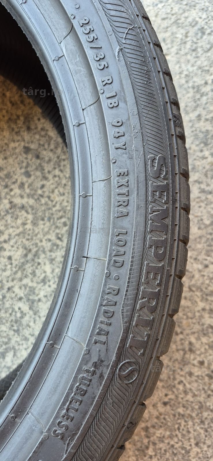 4 anvelope vara ca noi Semperit,fata 225/40/18,spate 255/35/18.Pretul este pe bucata. 7