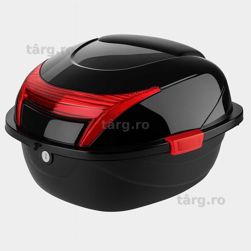 Cutie portbagaj moto/scuter, 41x38x28 cm, cu cheie și sistem antifurt